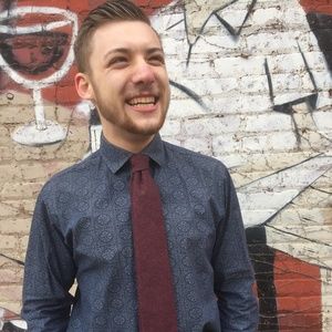 Vintage maroon wool necktie